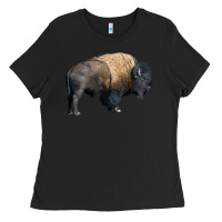 Black Bison Buffalo Ladies Tee - LillyAllenDesigns