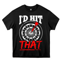 Black i'd hit that darts Heavy Core Tee - artisFamous