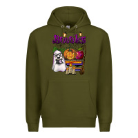 Army Green boooks Premium Hoodie - BarkalooDesign