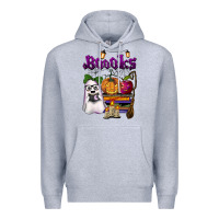 Heather Grey boooks Premium Hoodie - BarkalooDesign