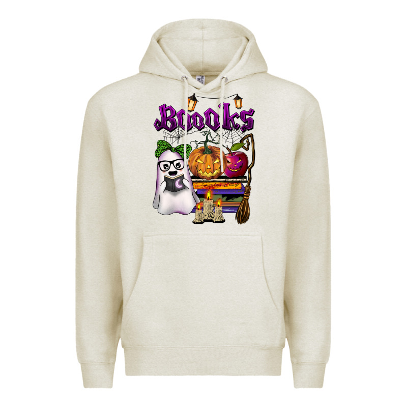 Boooks Premium Hoodie by BarkalooDesign | Teevron