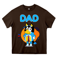 Chocolate Brown bluey dad lover forever Heavy Core Tee - artisFamous