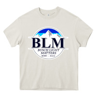 Cream buschs light matters Heavy Core Tee - artisFamous