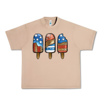 Burro Patriotic Leopard Popsicles Urban Heavy Tee - Jasminsmagicworld