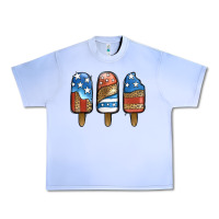 Grape Ice Patriotic Leopard Popsicles Urban Heavy Tee - Jasminsmagicworld