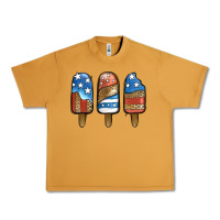 Peanut Butter Patriotic Leopard Popsicles Urban Heavy Tee - Jasminsmagicworld