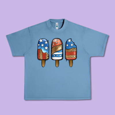Patriotic Leopard Popsicles Urban Heavy Tee Designed By Jasminsmagicworld