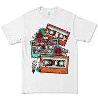 White cassette floral gemstone Premium Tee - FaDigitalArtStudio