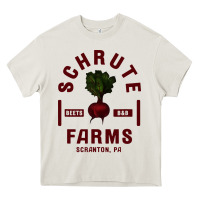 Cream the office schrute farms premium Heavy Core Tee - artisFamous
