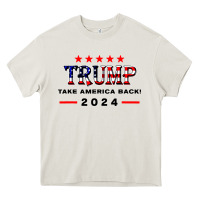 Cream donald trump 2024 take america back election Heavy Core Tee - artisFamous