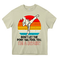 Mossy karate girl kick Heavy Core Tee - artisFamous