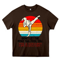 Karate Girl Kick Heavy Core Tee | Teevron