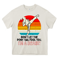 Cream karate girl kick Heavy Core Tee - artisFamous