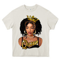 Cream black queen Heavy Core Tee - FaDigitalArtStudio