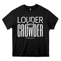 Black louder with crowder Heavy Core Tee - artisFamous