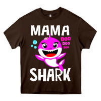 Chocolate Brown mama shark doo doo shirt Heavy Core Tee - artisFamous