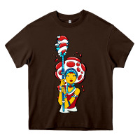Chocolate Brown mushroom Heavy Core Tee - artisFamous