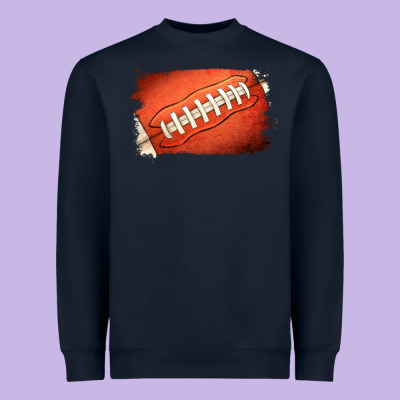 Football Brushstroke Heavyweight Sweatshirt Designed By Ranaportraitstore