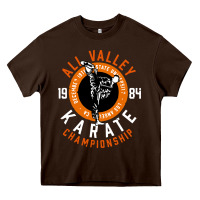Chocolate Brown old school all valley karate championship retro Heavy Core Tee - artisFamous