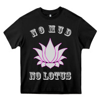 Black no mud no lotus tee buddha buddhist yoga Heavy Core Tee - artisFamous