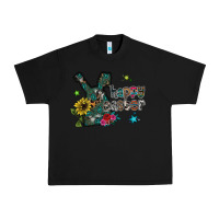Black Happy Easter Urban Heavy Tee - CowhideDigitalArt