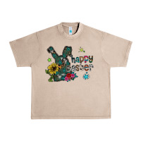 French Oak Happy Easter Urban Heavy Tee - CowhideDigitalArt