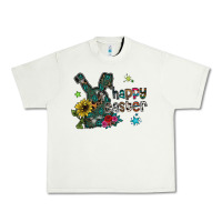 Pistachio Happy Easter Urban Heavy Tee - CowhideDigitalArt