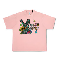 Salmon Happy Easter Urban Heavy Tee - CowhideDigitalArt