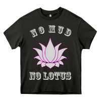 Asphalt no mud no lotus tee buddha buddhist yoga Heavy Core Tee - artisFamous