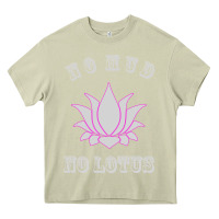 Mossy no mud no lotus tee buddha buddhist yoga Heavy Core Tee - artisFamous