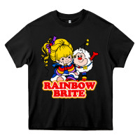 Black rainbow brite Heavy Core Tee - artisFamous