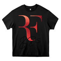 Black rf federer Heavy Core Tee - artisFamous