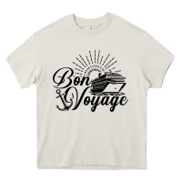 Cream cruise ship bon voyage Heavy Core Tee - artisFamous