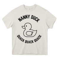 Cream nanny duck quack quack quack Heavy Core Tee - artisFamous