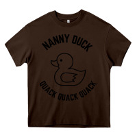 Chocolate Brown nanny duck quack quack quack Heavy Core Tee - artisFamous