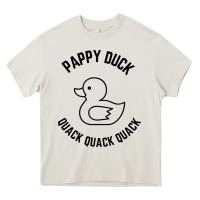 Cream pappy duck quack quack quack Heavy Core Tee - artisFamous