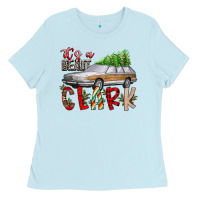Baby Blue Its Beaut Clark Ladies Tee - CowhideDigitalArt