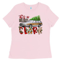 Bubblegum Pink Its Beaut Clark Ladies Tee - CowhideDigitalArt