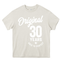 Cream 30 Year Old Gift | 30th Birthday Gift Ideas - Mens and Womens Heavy Core Tee - artisFamous