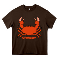 Chocolate Brown crabby Heavy Core Tee - artisFamous