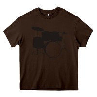 Chocolate Brown drums drummer Heavy Core Tee - artisFamous
