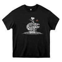 Black scruffy smugglers and pirates Heavy Core Tee - artisFamous