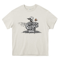 Cream scruffy smugglers and pirates Heavy Core Tee - artisFamous