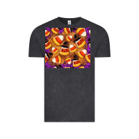 Vintage Black Candy Pattern Vintage Tee - CowhideDigitalArt