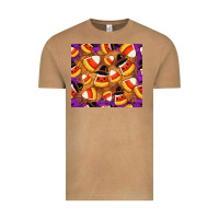 Vintage Camel Candy Pattern Vintage Tee - CowhideDigitalArt