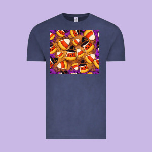 Candy Pattern Vintage Tee Designed By Cowhidedigitalart