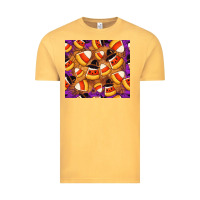Vintage Mustard Candy Pattern Vintage Tee - CowhideDigitalArt