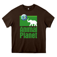 Chocolate Brown ANIMAL PLANET Heavy Core Tee - artisFamous