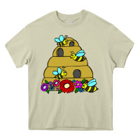 Mossy bee hive Heavy Core Tee - artisFamous