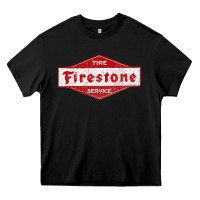Black firestone tires classic active t shirt Heavy Core Tee - artisFamous